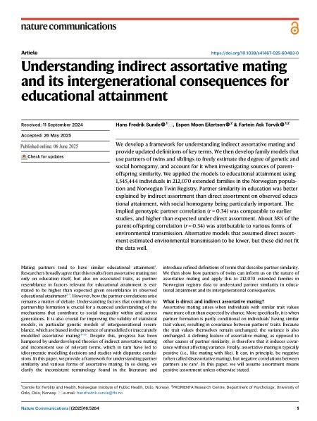 First page of the published article